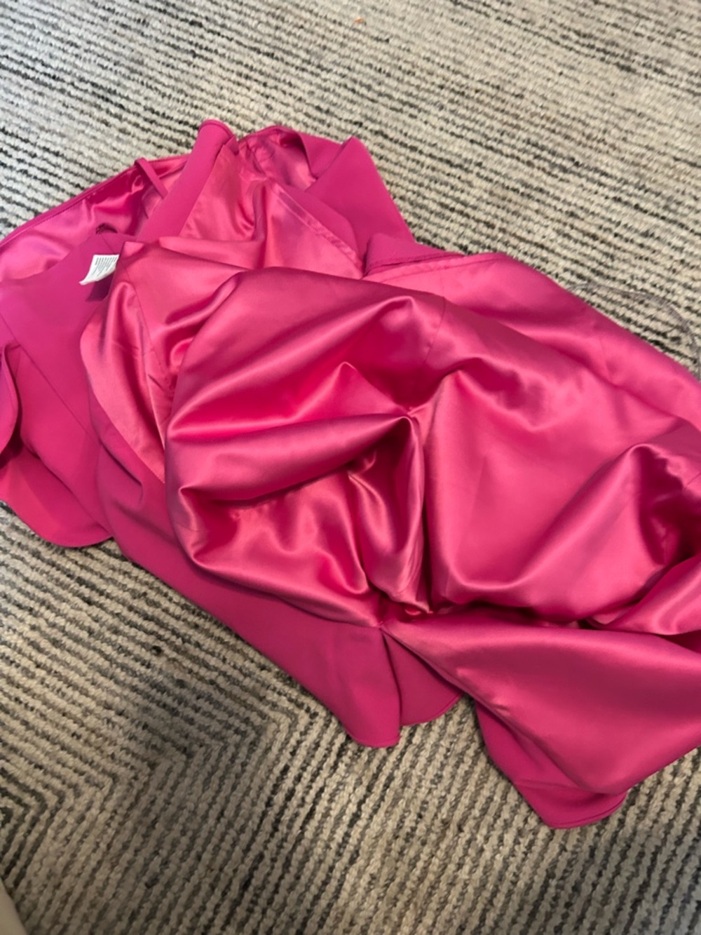 Bardot Hot Pink Ruffle-Trim Midi Dress Size 8 M - Picture 9 of 9